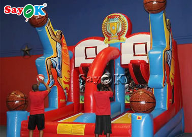 Jeux de partie gonflables gonflables géants de cercles de basket-ball de basket-ball de jeu commercial drôle de tir pour des adultes
