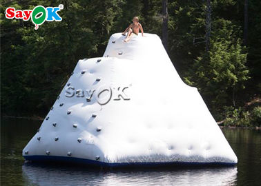 Jouets de trampoline à eau Blanc gonflable mur d'escalade gonflable eau glace montagne Taille personnalisée