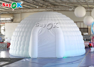 Tente gonflable d'air d'igloo blanc géant