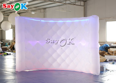 Les décorations gonflables de partie courbent la cabine gonflable de photo de LED 210D