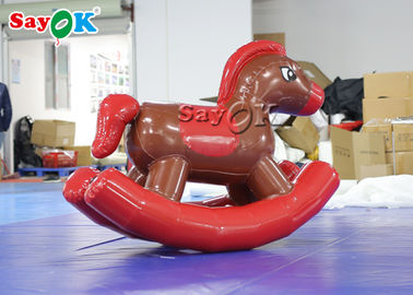 Enfant rouge Pony Rocking Horse gonflable de PVC de Sayok