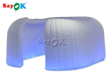 Tente gonflable blanche de dôme de yard de salon commercial gonflable de la tente 6.5x2.4mH avec la LED