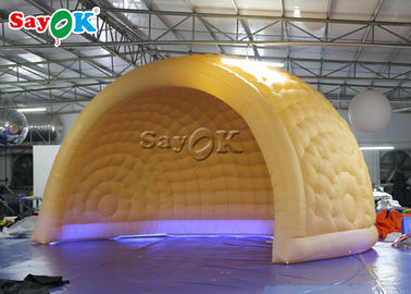 Gonflable tente ROHS de yard parc d'attractions la tente gonflable de dôme d'air de 6m LED