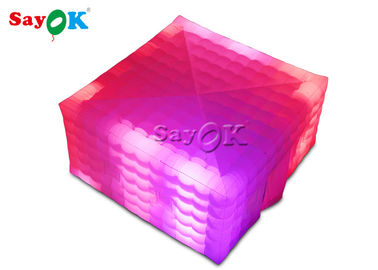 Disparaissent la tente gonflable de cube de tente d'extérieur de PVC en événement imperméable gonflable de partie avec la LED