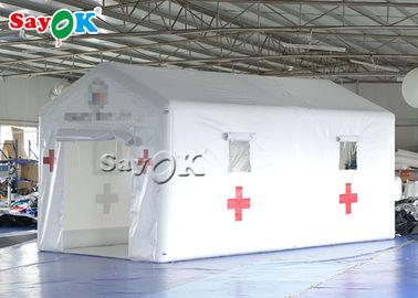 Tente médicale gonflable du secours 6x3x3mH provisoire blanc