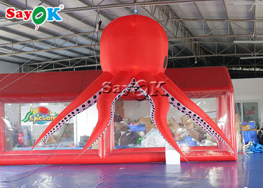 Décoration de allumage gonflable en nylon rouge des tentacules 3m du poulpe 190T