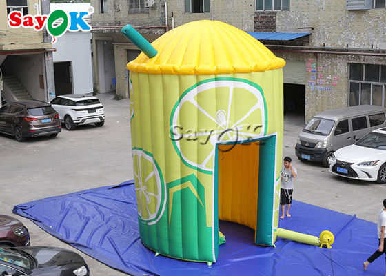 Tente gonflable gonflable de cabine de stand de limonade de la tente 3.5x5.3mH 0.4mm de travail pour l'affichage