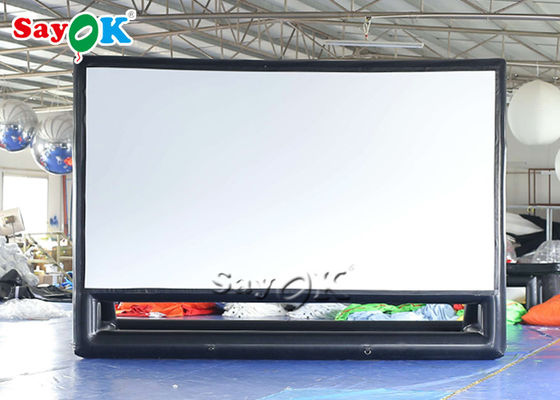 Écran gonflable de projecteur de PVC du théâtre 4.72x3.402mH d'écrans de cinéma d'arrière-cour avec le ventilateur