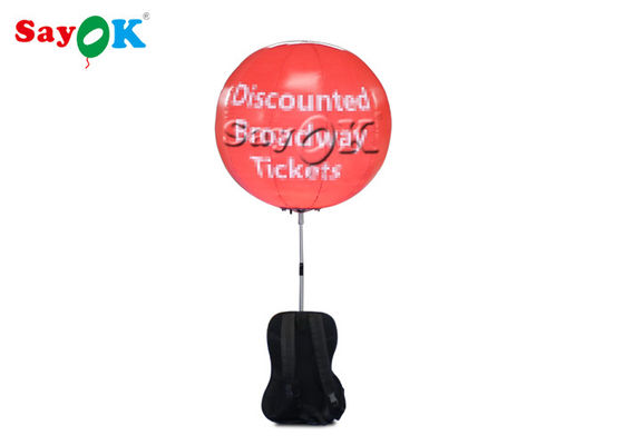 ballon gonflable LED de sac à dos de 0.8m marchant annonçant la boule pour la publicité