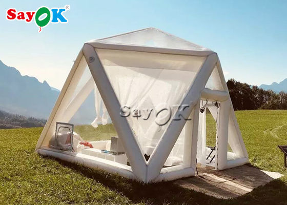 Tentes transparentes gonflables de bulle de Chambre de famille de la publicité gonflable de tente pour le camping