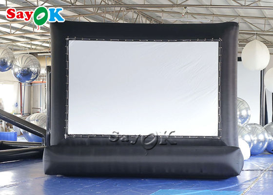 Cinéma gonflable commercial extérieur de projecteur de noir extérieur gonflable d'écran