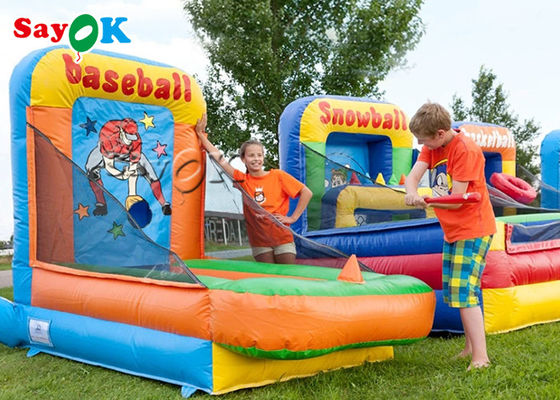 Jeux gonflables gonflables de sports de cage d'ouate en feuille de base-ball de terrain de jeu d'enfants de jeu de boule