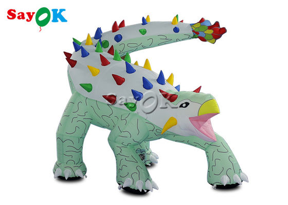 Dinosaure de Noël gonflable 1.8x1.2mH Ankylosaure gonflable modèle de dessin animé pour la publicité