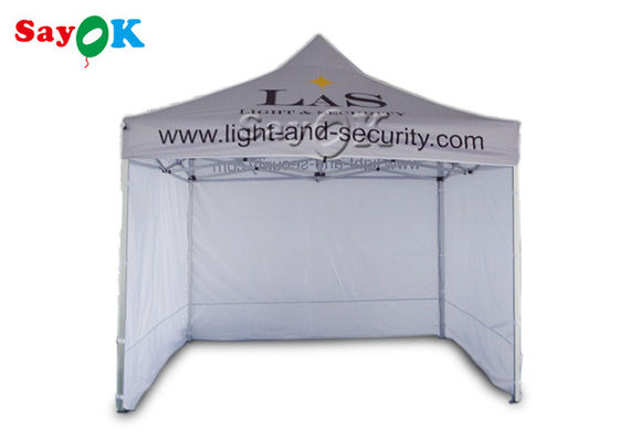 La tente imperméable d'auvent la tente se pliante en aluminium de 3 x de 3m avec trois murs latéraux impriment pour la publicité