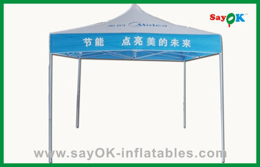 Tente d'acier de Logo Printing Folding Tent Commercial de tente d'auvent/en aluminium pliable de cadre