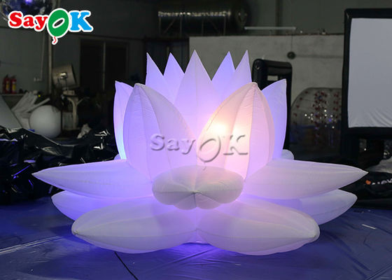 Décoration 3m Lotus Flower Model With Led gonflable de partie