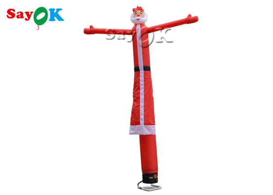 Noël 5m gonflable rouge de ondulation farfelu gonflable Santa Air Dancer de jambe de l'homme un de tube