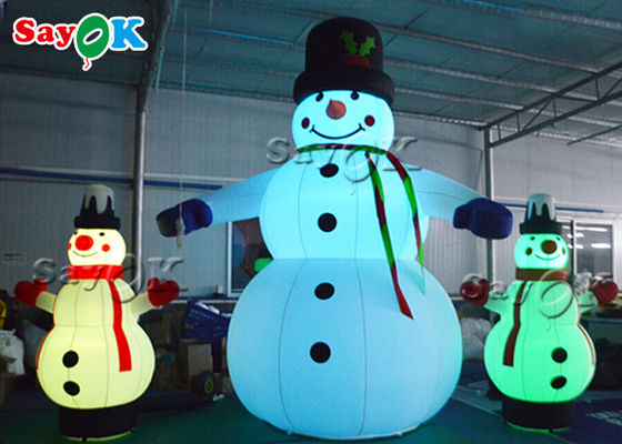 La LED allume le bonhomme de neige gonflable de Noël pour la décoration de yard
