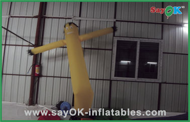 Mini danseur gonflable jaune d'air de danseur gonflable de vent pour annoncer avec le ventilateur 750w