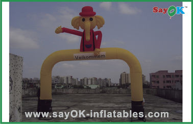 Danseur gonflable d'Elephant Style Sky de danseur d'air de la publicité jaune d'homme de danse d'air