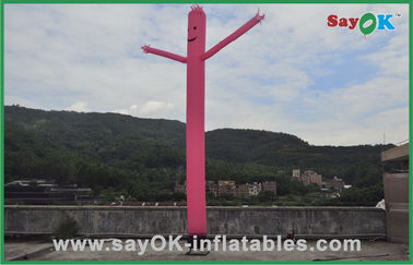 Un ventilateur à jambes 750w de Pink Mini Inflatable Air Dancer With de danseur d'air pour la publicité