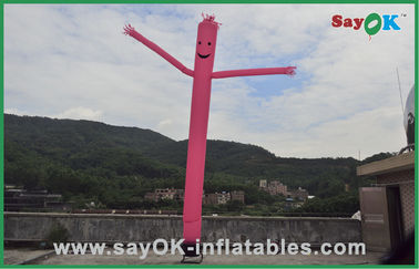 Un ventilateur à jambes 750w de Pink Mini Inflatable Air Dancer With de danseur d'air pour la publicité