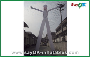 Danseur gonflable d'air d'agitation d'homme de double personnage de dessin animé gonflable de jambe, homme de tube d'agitation de bras