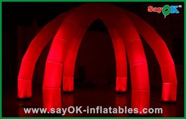 Décoration gonflable d'éclairage de tente d'araignées de la publicité avec la LED