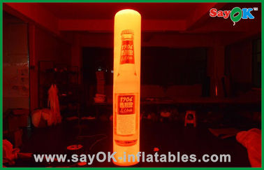 Petite taille gonflable du pilier 2m de LED de décoration gonflable promotionnelle d'éclairage