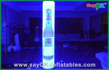 Petite taille gonflable du pilier 2m de LED de décoration gonflable promotionnelle d'éclairage