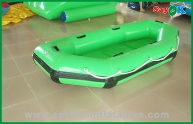 Jouets gonflables commerciaux de l'eau de bateaux gonflables verts de PVC d'enfants