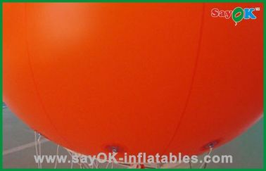 Ballon grand gonflable de nouveau bel hélium de couleur orange pour l'événement extérieur d'exposition