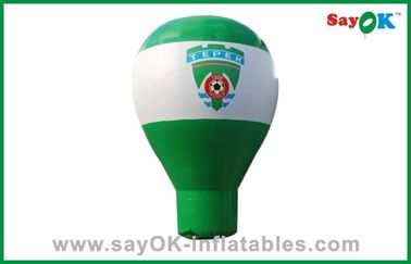Grand ballon gonflable blanc et vert, ballon gonflable de la publicité