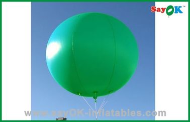 Ballon gonflable vif d'hélium de couleur verte de ballon gonflable de vacances