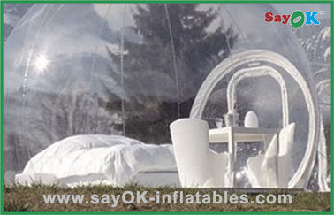 Tente gonflable d'air de tente de week-end extérieur gonflable transparent de prairie