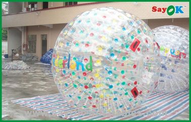 La partie de football gonflable a adapté la boule aux besoins du client gonflable géante de Zorbing pour les jeux gonflables de sports