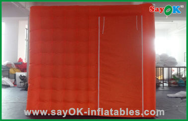 Cabine gonflable rouge portative de photo