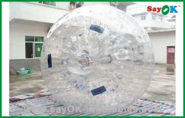 Boule humaine gonflable gonflable de hamster de la boule 2.3x1.6m de Gaint Tranparent Zorb de jeux de piscine