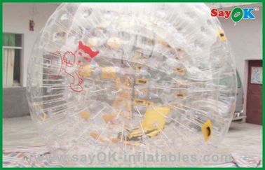 Boule classée humaine de hamster de jeux de plein air de bulle gonflable géante de PVC pour le parc d'attractions 3.6x2.2m