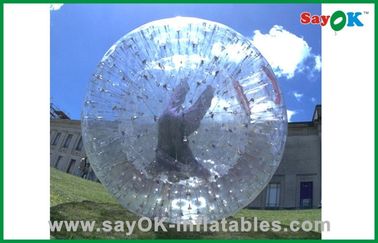 Boule humaine gonflable géante promotionnelle de hamster de jeux gonflables interactifs pour le PVC ou le TPU de partie