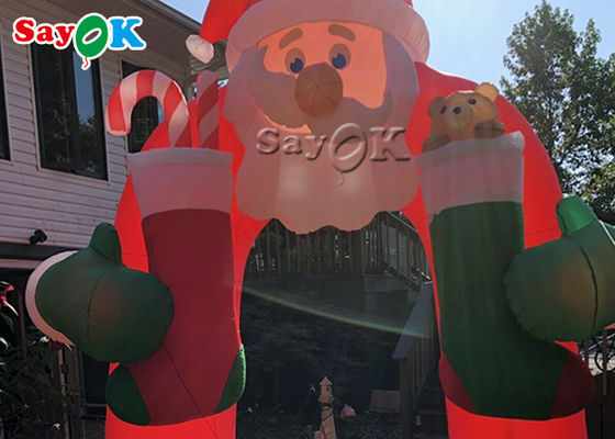 Décor extérieur Santa Claus Archway gonflable de yard de voûte gonflable de Noël