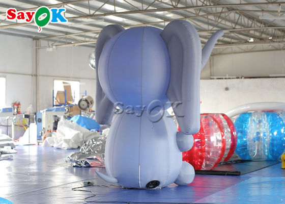 Éléphant gonflable de personnages de dessin animé d'événement de défilé avec le ventilateur