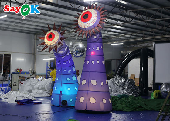 la décoration de allumage gonflable LED de 190T 4m observe la fleur