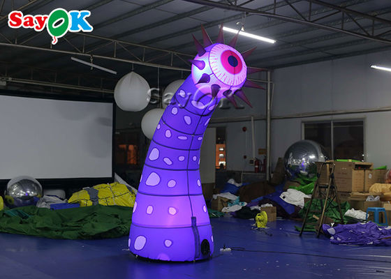 la décoration de allumage gonflable LED de 190T 4m observe la fleur