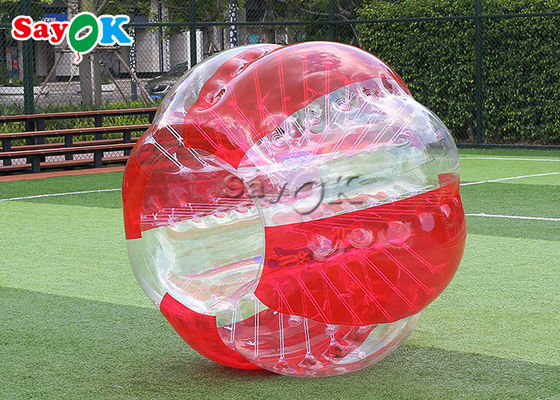 Boules transparentes du football de bulle de Zorb de boule de jeu du jeu de plein air TPU de corps gonflable de PVC