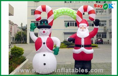 Bonhomme de neige de Noël géant et père noël gonflables, produits gonflables de la publicité