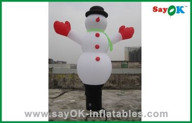 Bonhomme de neige gonflable de décorations gonflables faites sur commande de vacances avec du CE RoHS