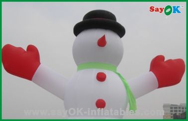 Bonhomme de neige gonflable de décorations gonflables faites sur commande de vacances avec du CE RoHS