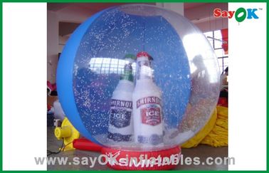 Tissu gonflable d'Oxford de décoration de Noël de boule géante de Noël