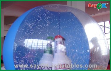 Tissu gonflable d'Oxford de décoration de Noël de boule géante de Noël